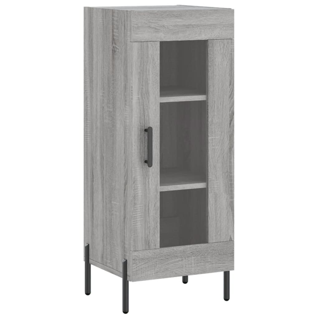 Highboard Grau Sonoma 34,5x34x180 cm Holzwerkstoff