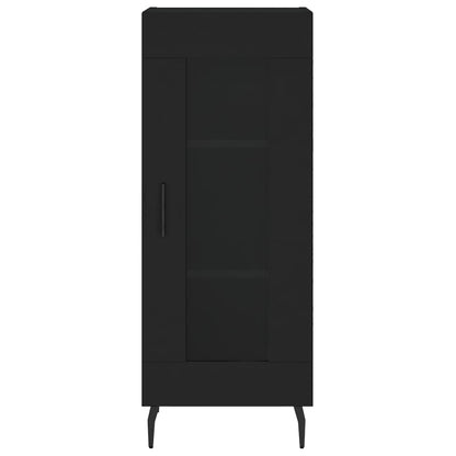 Highboard Schwarz 34,5x34x180 cm Holzwerkstoff