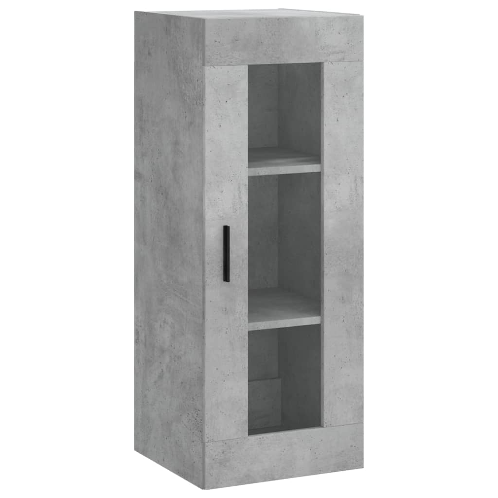 Highboard Betongrau 34,5x34x180 cm Holzwerkstoff