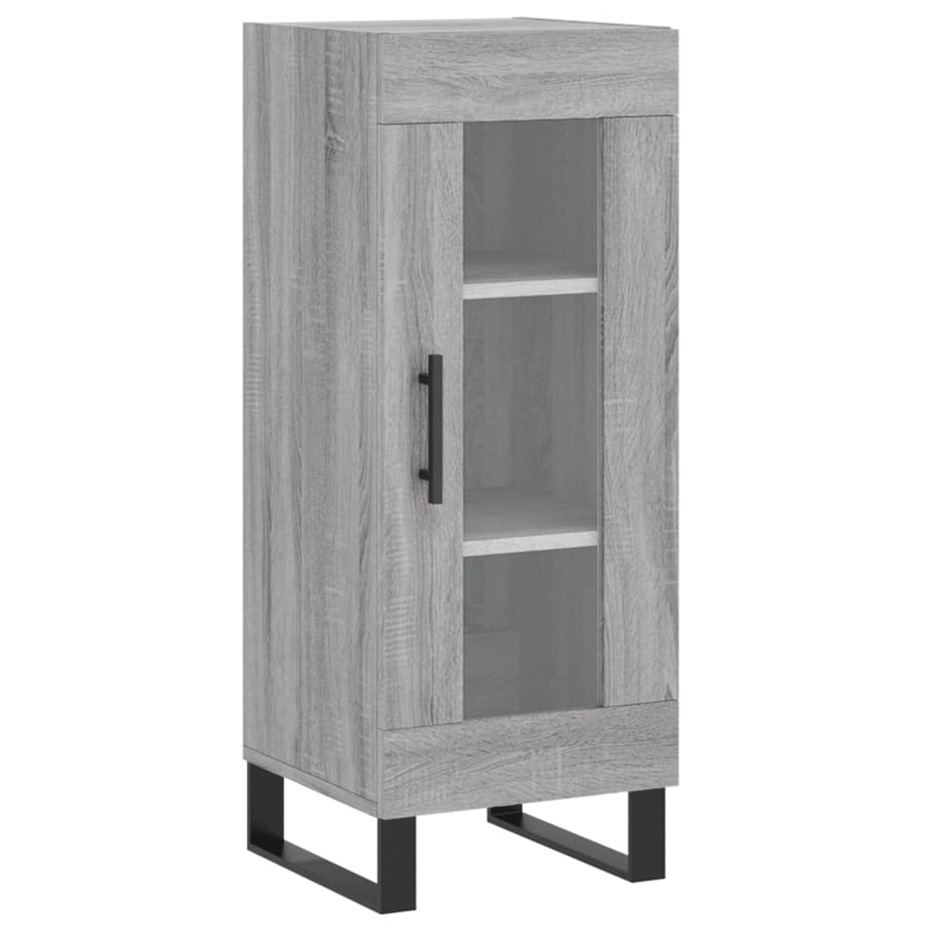 Highboard Grau Sonoma 34,5x34x180 cm Holzwerkstoff