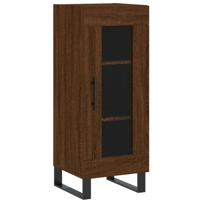 Highboard Braun Eichen-Optik 34,5x34x180 cm Holzwerkstoff