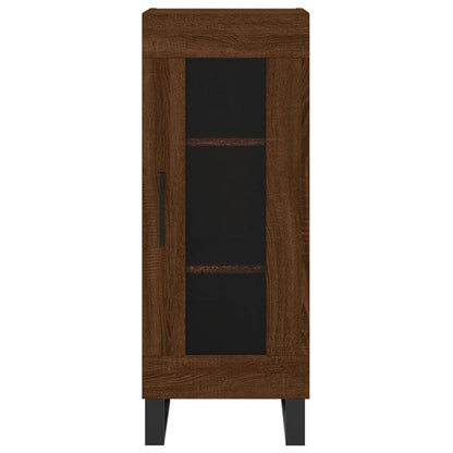 Highboard Braun Eichen-Optik 34,5x34x180 cm Holzwerkstoff