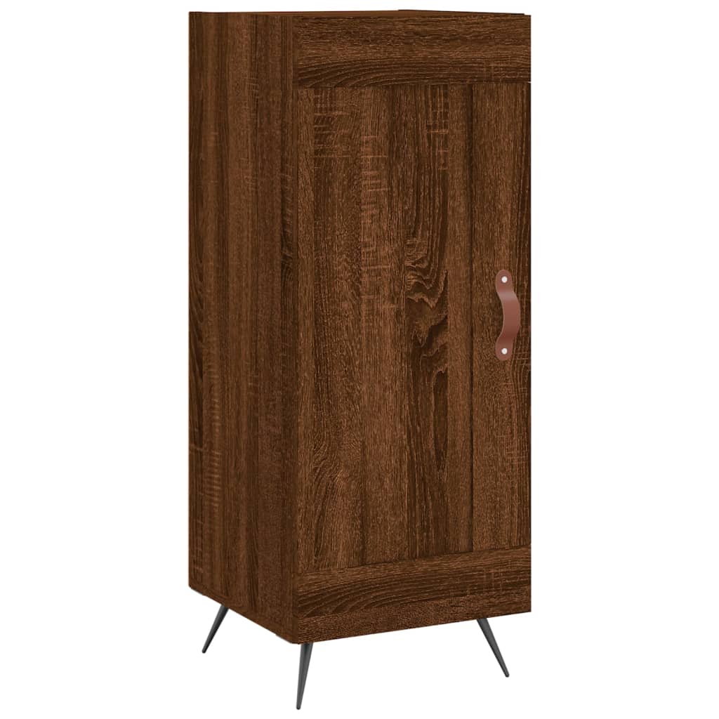 Highboard Braun Eichen-Optik 34,5x34x180 cm Holzwerkstoff