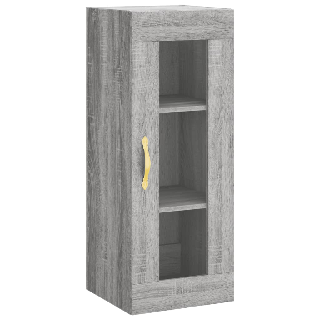 Highboard Grau Sonoma 34,5x34x180 cm Holzwerkstoff