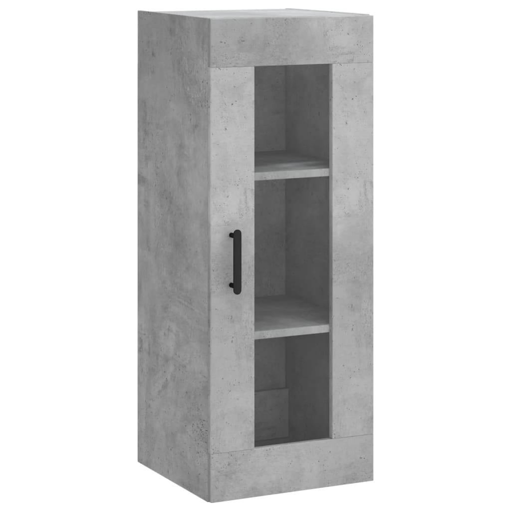 Highboard Betongrau 34,5x34x180 cm Holzwerkstoff