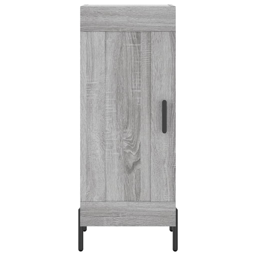 Highboard Grau Sonoma 34,5x34x180 cm Holzwerkstoff