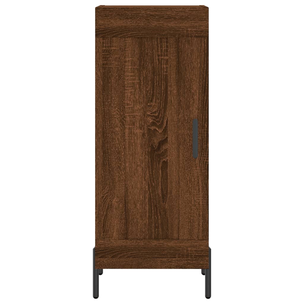 Highboard Braun Eichen-Optik 34,5x34x180 cm Holzwerkstoff