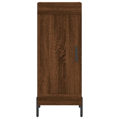 Highboard Braun Eichen-Optik 34,5x34x180 cm Holzwerkstoff