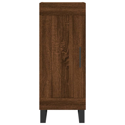 Highboard Braun Eichen-Optik 34,5x34x180 cm Holzwerkstoff