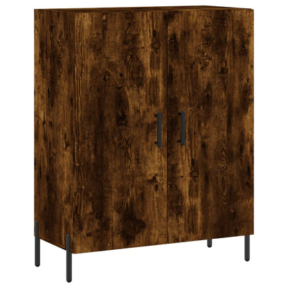 Highboard Räuchereiche 69,5x34x180 cm Holzwerkstoff