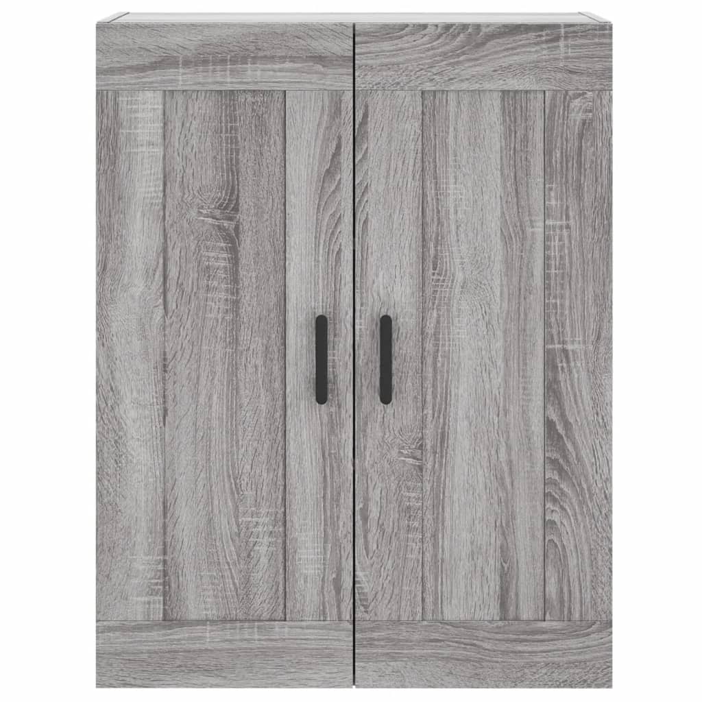 Highboard Grau Sonoma 69,5x34x180 cm Holzwerkstoff