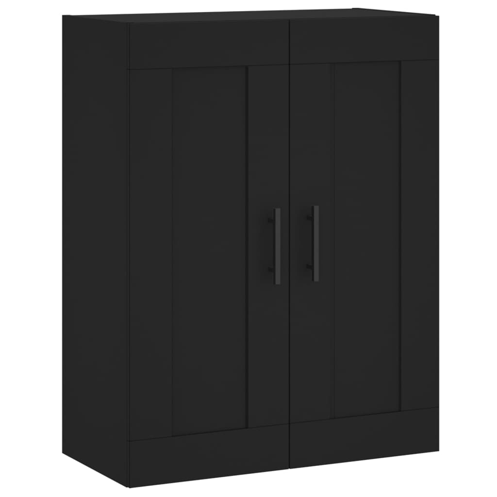 Highboard Schwarz 69,5x34x180 cm Holzwerkstoff