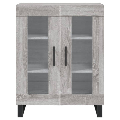 Highboard Grau Sonoma 69,5x34x180 cm Holzwerkstoff