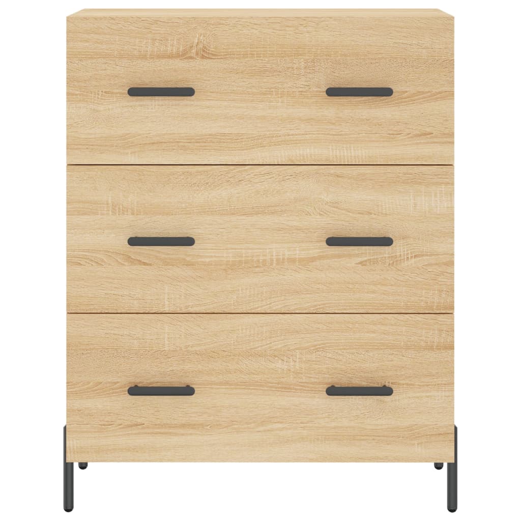 Highboard Sonoma-Eiche 69,5x34x180 cm Holzwerkstoff