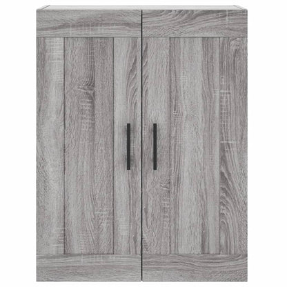 Highboard Grau Sonoma 69,5x34x180 cm Holzwerkstoff