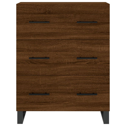 Highboard Braun Eichen-Optik 69,5x34x180 cm Holzwerkstoff