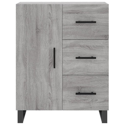 Highboard Grau Sonoma 69,5x34x180 cm Holzwerkstoff