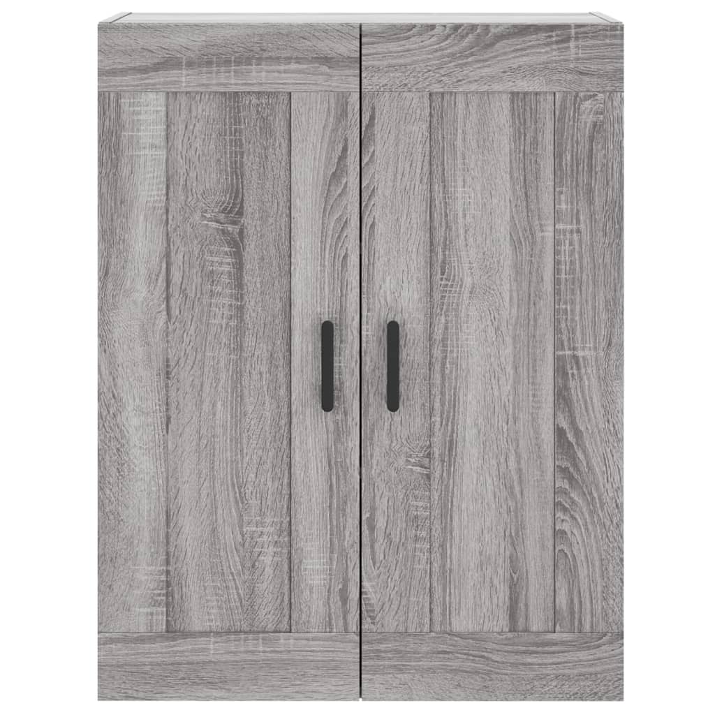 Highboard Grau Sonoma 69,5x34x180 cm Holzwerkstoff