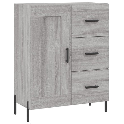 Highboard Grau Sonoma 69,5x34x180 cm Holzwerkstoff