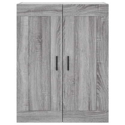 Highboard Grau Sonoma 69,5x34x180 cm Holzwerkstoff