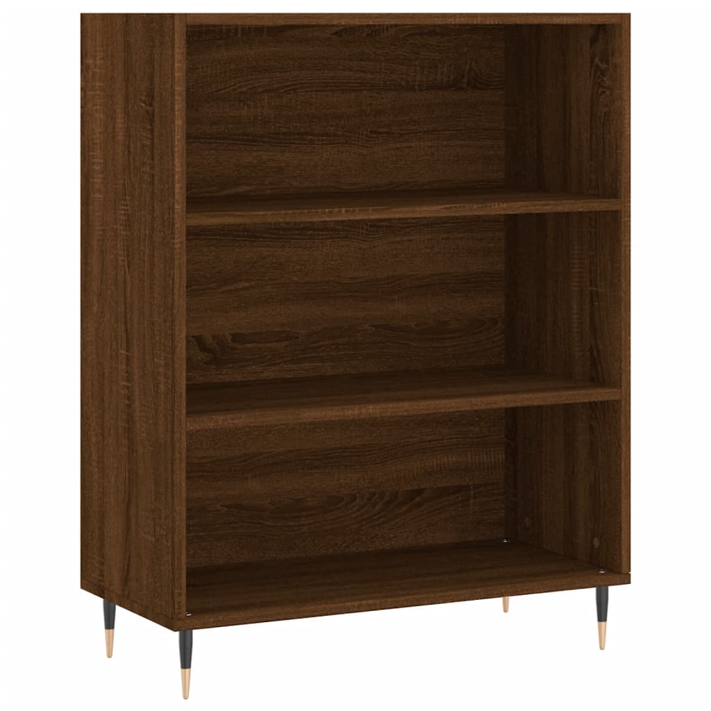 Highboard Braun Eichen-Optik 69,5x34x180 cm Holzwerkstoff