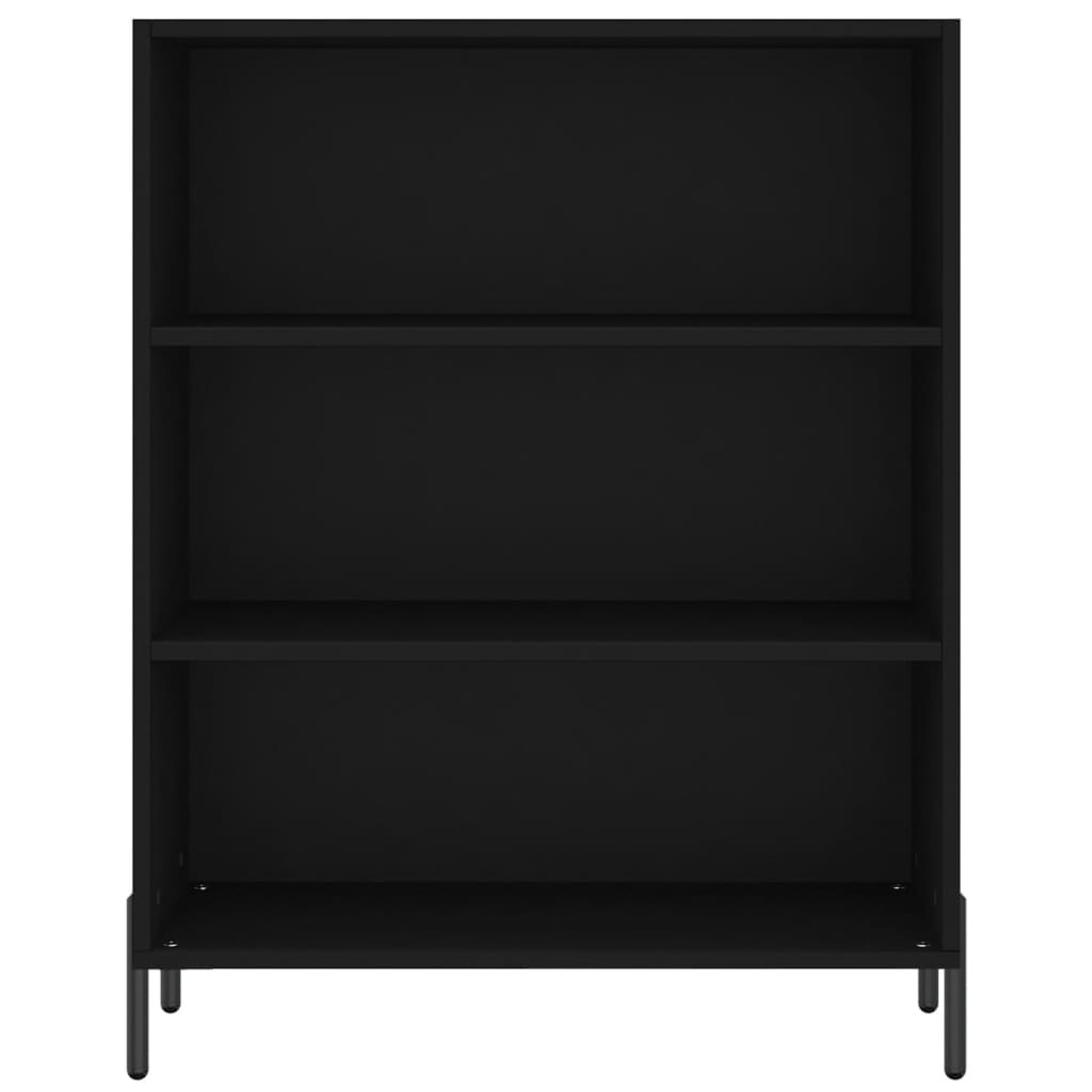 Highboard Schwarz 69,5x34x180 cm Holzwerkstoff