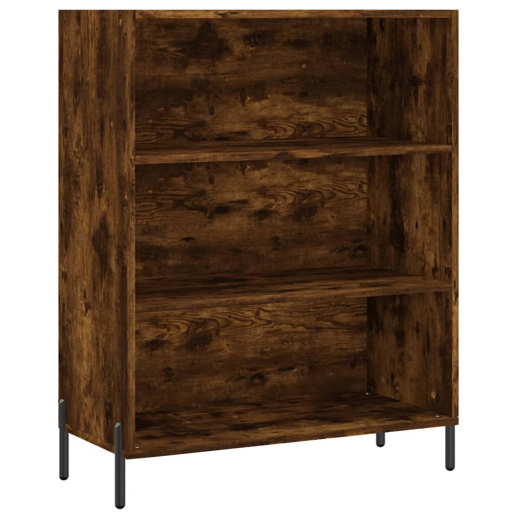 Highboard Räuchereiche 69,5x34x180 cm Holzwerkstoff