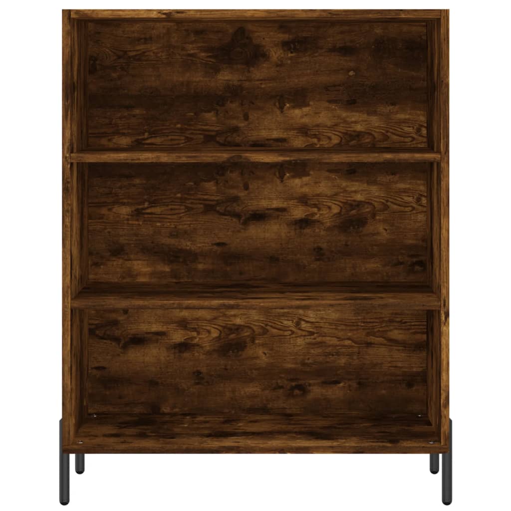 Highboard Räuchereiche 69,5x34x180 cm Holzwerkstoff