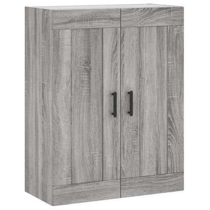 Highboard Grau Sonoma 69,5x34x180 cm Holzwerkstoff