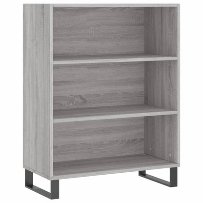 Highboard Grau Sonoma 69,5x34x180 cm Holzwerkstoff