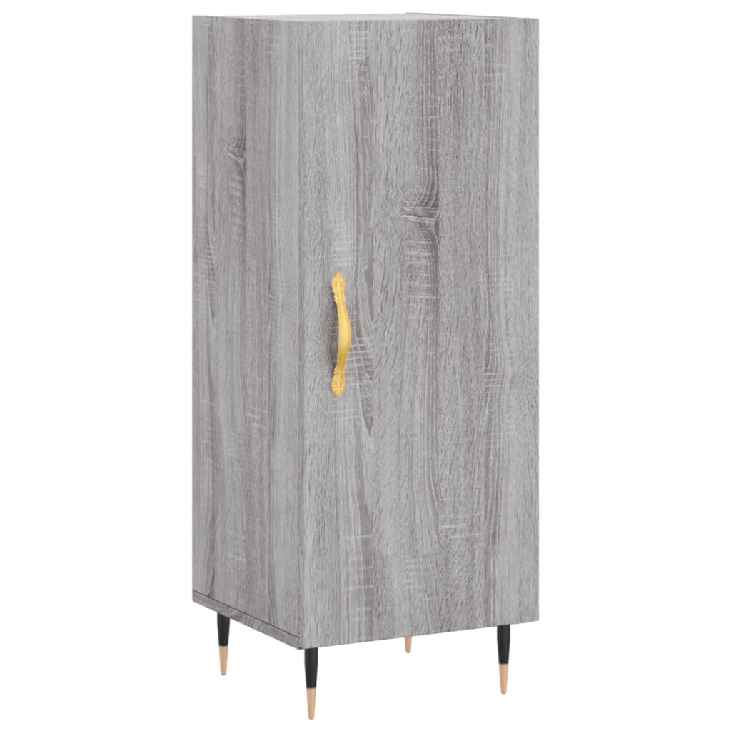 Highboard Grau Sonoma 34,5x34x180 cm Holzwerkstoff