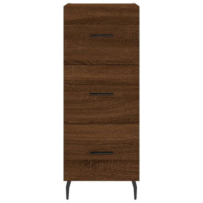 Highboard Braun Eichen-Optik 34,5x34x180 cm Holzwerkstoff