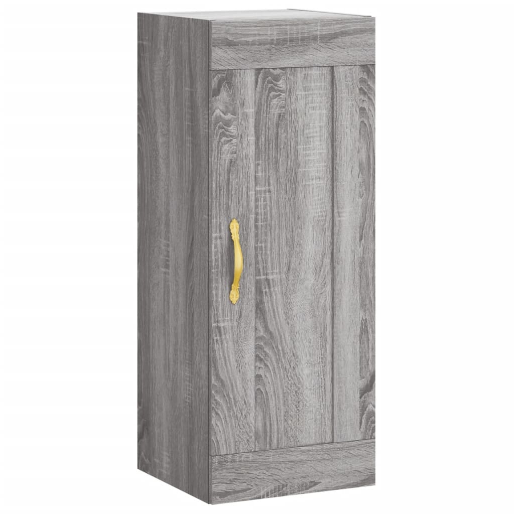 Highboard Grau Sonoma 34,5x34x180 cm Holzwerkstoff