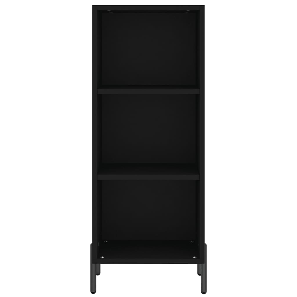 Highboard Schwarz 34,5x34x180 cm Holzwerkstoff