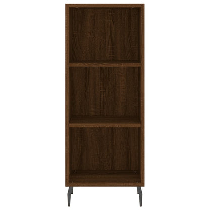 Highboard Braun Eichen-Optik 34,5x34x180 cm Holzwerkstoff