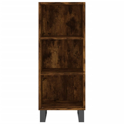 Highboard Räuchereiche 34,5x34x180 cm Holzwerkstoff