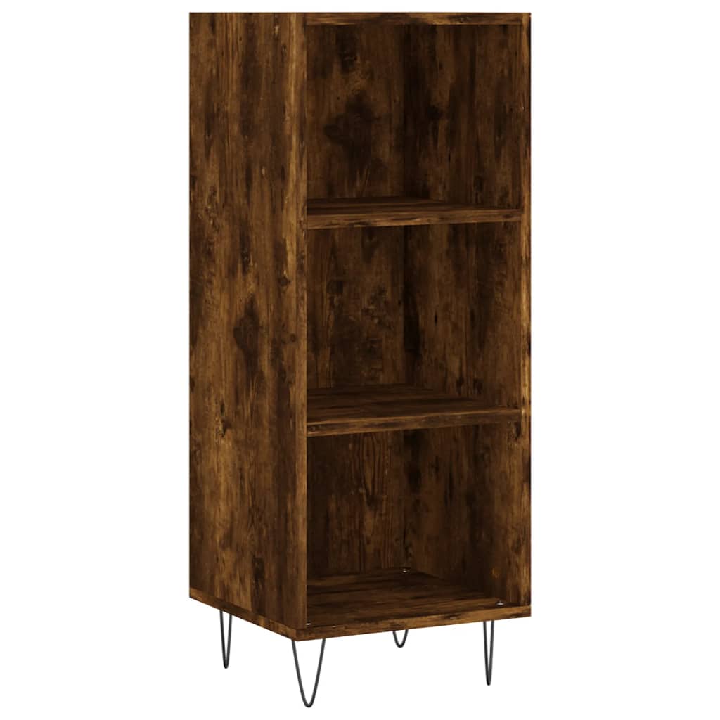 Highboard Räuchereiche 34,5x34x180 cm Holzwerkstoff