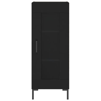 Highboard Schwarz 34,5x34x180 cm Holzwerkstoff