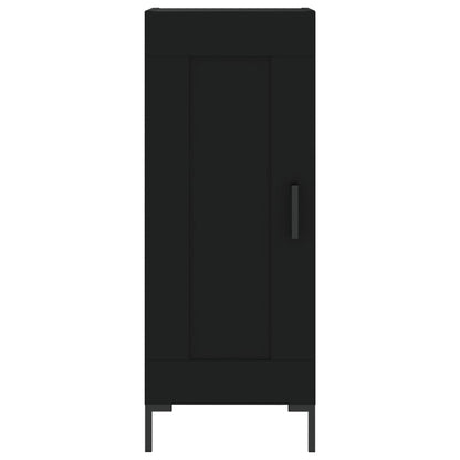 Highboard Schwarz 34,5x34x180 cm Holzwerkstoff