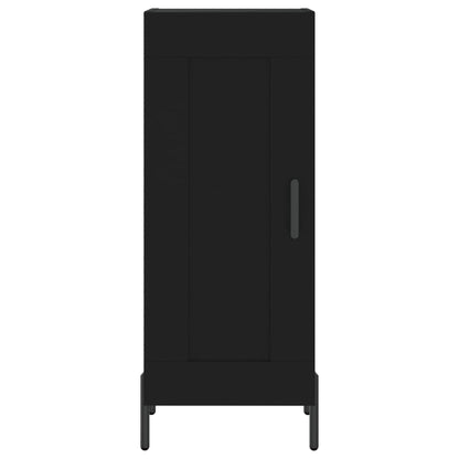 Highboard Schwarz 34,5x34x180 cm Holzwerkstoff