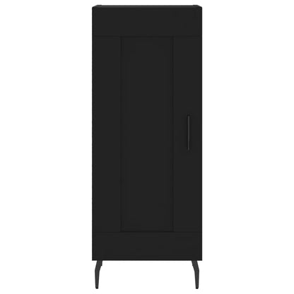 Highboard Schwarz 34,5x34x180 cm Holzwerkstoff