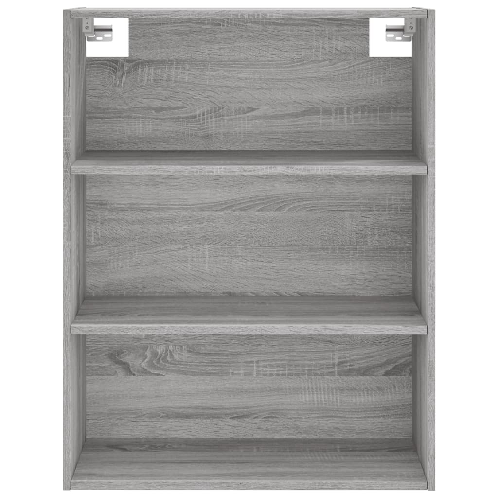 Highboard Grau Sonoma 69,5x34x180 cm Holzwerkstoff