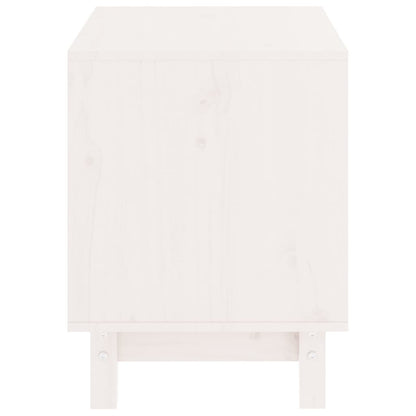 Hundehütte Weiß 50x40x52 cm Massivholz Kiefer