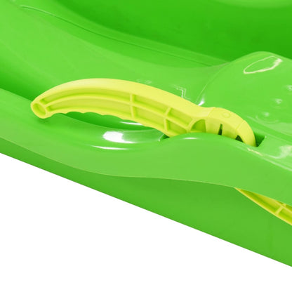 Schlitten mit Bremsen Grün 87x40x18 cm Polypropylen