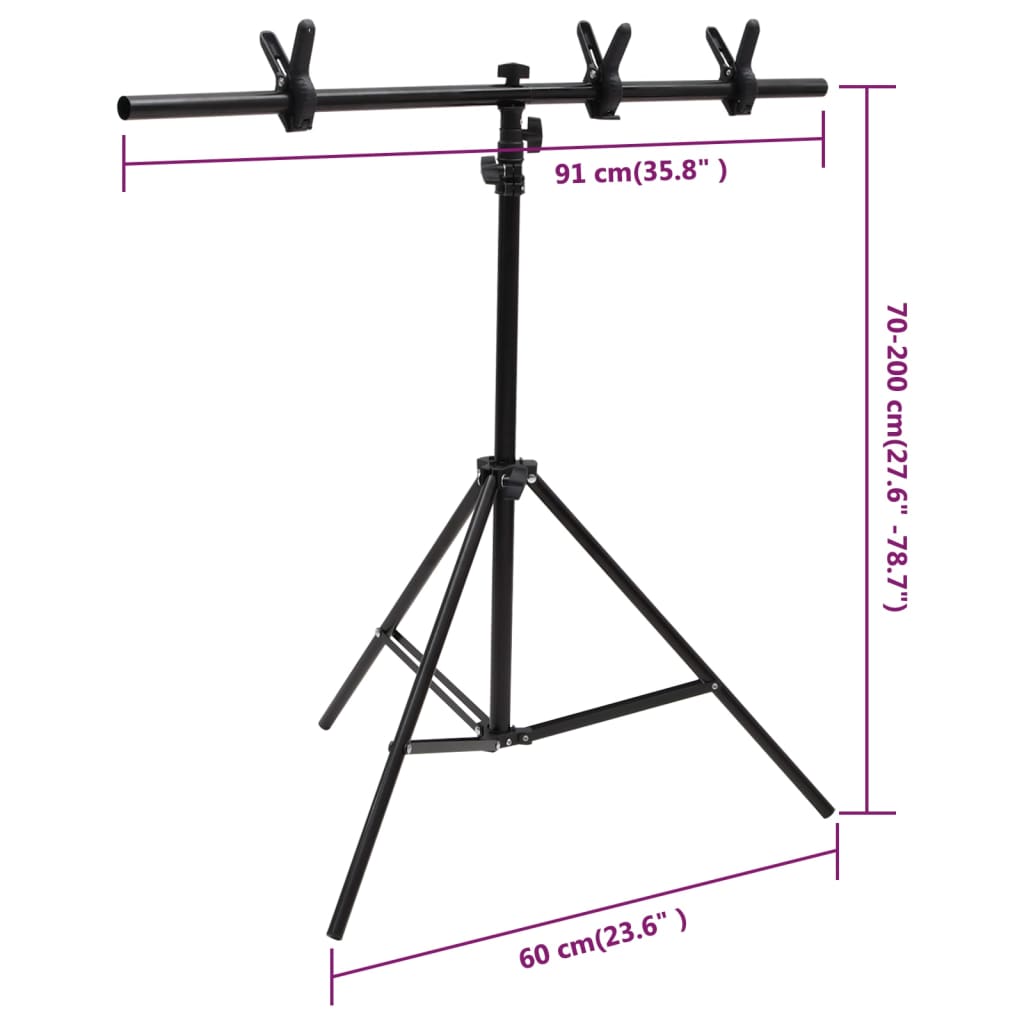 Fotostudio-Set mit Leuchten und Hintergrund