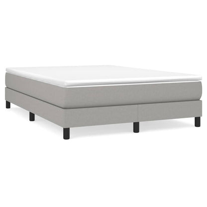 Boxspringbett mit Matratze Hellgrau 160x200 cm Stoff