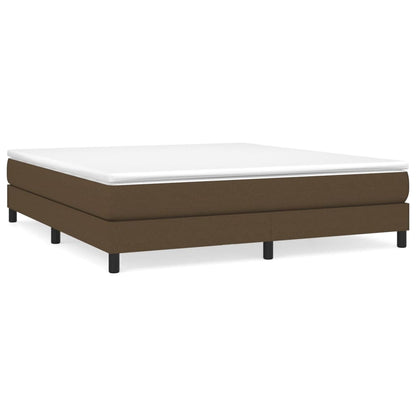 Boxspringbett mit Matratze Dunkelbraun 180x200 cm Stoff