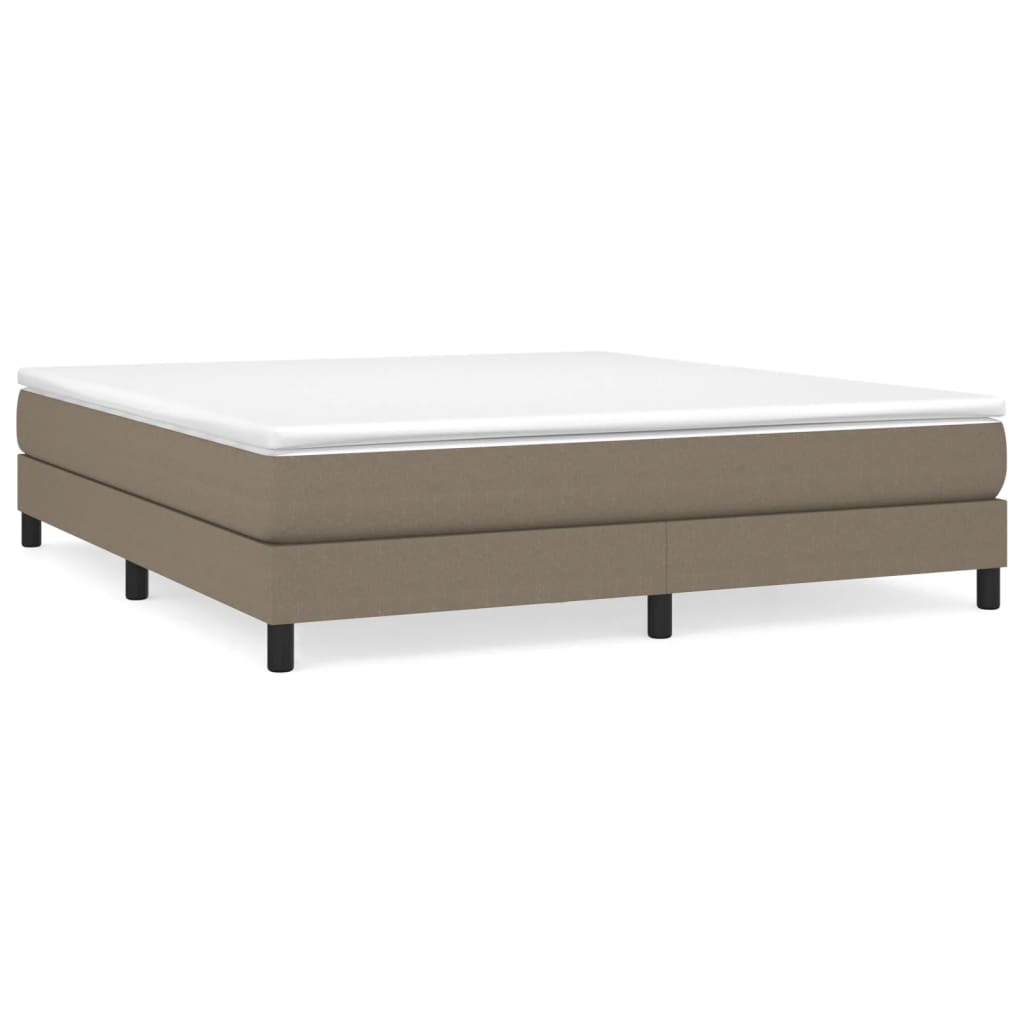 Boxspringbett mit Matratze Taupe 180x200 cm Stoff