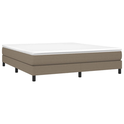 Boxspringbett mit Matratze Taupe 180x200 cm Stoff