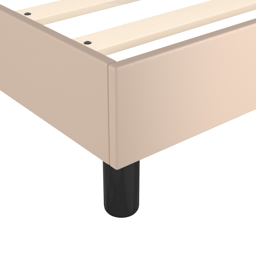 Boxspringbett Matratze Cappuccino-Braun 100x200cm Kunstleder